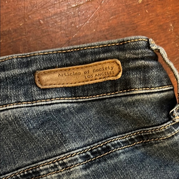 Articles Of Society Blue Skinny Jeans with Distressed Details - Picture 7 of 9